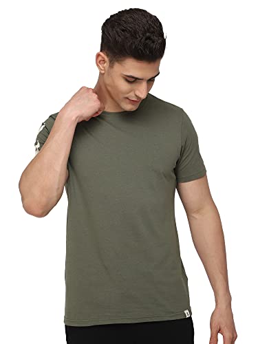 Image of hummel Legacy Round Neck Cotton Rich Half Sleeve Solid Regular fit Cottonpoly T-Shirt for Men Comfortable Soft Breathable Fabric Stretchable for Everyday Use Ideal for Casualwear