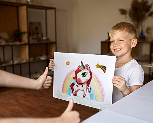 24 Sheets Unicorn Stickers Make a Face Stickers for Kids DIY Unicorn Sticker Sheet for Girls Children Unicorn Birthday Party Favors Exchange Gifts