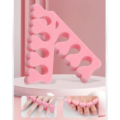24 Stück Schaumstoff Zehentrenner, Baumwolle, Fingertrenner, Zehenteiler Abstandhalter Pediküre Maniküre Werkzeug für Nagelkunst, Pediküre, Schmiergel