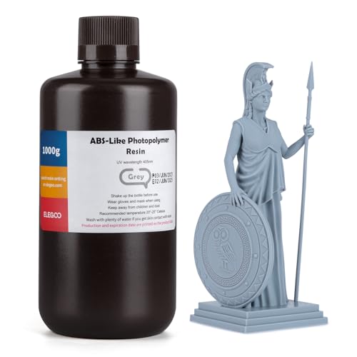ELEGOO Résine ABS-Like d'Imprimante 3D LCD Résine à Photopolymérisation UV 405 nm Résine Photopolymère Standard pour Impression 3D LCD Gris 1000g 7 ELEGOO Résine ABS-Like d'Imprimante 3D LCD Résine à Photopolymérisation UV 405 nm Résine Photopolymère Standard pour Impression 3D LCD Gris 1000g
