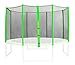 SixBros. Sicherheitsnetz Grün für Gartentrampolin 1,85 M - 4,60 M versch. Größen - SN-ON/1952 - Größe 4,30 m 5L