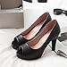 Gicoiz Calzado Sin Cordones Tacón Alto Zapatos Mujer Plataforma Zapatos de Novia Basic Peep Toe Boda Tacón Ancho Bomba Formal Vestido Negro Talla 41 EU-43Cn Imagen de Gicoiz Calzado Sin Cordones Tacón Alto Zapatos Mujer Plataforma Zapatos de Novia Basic Peep Toe Boda Tacón Ancho Bomba Formal Vestido Negro Talla 41 EU-43Cn
