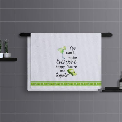 Geschirrtücher Grüne Zitrone Handtücher Waffeltücher Küchentücher Geschirrhandtücher Saugfähige Trockentücher Küche Multi-Purpose Abtrockentücher Küche Handtuchset 4 Stück (40x60cm) – Bild 3