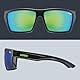 uvex LGL 29 - Sonnenbrille für Damen und Herren - starker Schutz vor Sonnenstrahlung - inkl Schriftzug auf den Bügeln - black matt/green - one size
