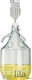 1 x SET 5L Bügelflasche + Stopfen + Gärröhrchen Weinballon Gärballon Glasflasche Bügelverschluß Gärbehälter