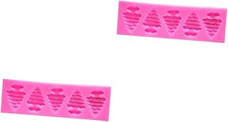 Abaodam 2 Peças Moldes De Doces De Natal Para Assar Com Elementos De Natal Formas Moldes De Velas De Natal Moldes De Fondant Moldes De Silicone Moldes De Silicone Para Chocolate Molde De