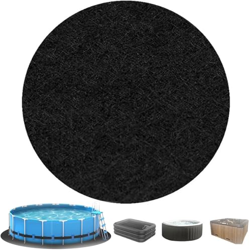 Tapiz Suelo Piscina,Base para Piscina Redondas Diámetro Aproximado de 3,66 m/12,01 Pies,Antideslizante, Resistente a La Rotura, Aislante del Calor, Almohadilla para Revestimiento de Piscina