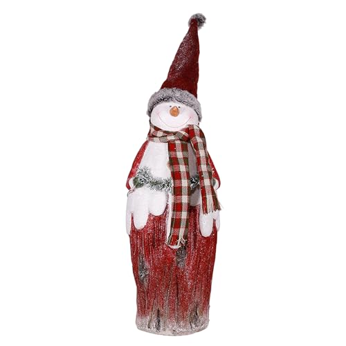 Alpine Corporation WTJ220 30"H Indoor Country Snowman Statue Decoration thumb #1