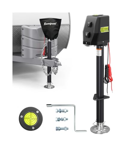Electric Trailer Jack with Bubble Level