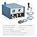 VEVOR 1200-6000 RPM Adjustable, 60W Dual Head Pneumatic Machine, DIY Impact Large Pedal, Stone Setting Tools Engraver for Jewelry ＆ Metal Crafting, Blue (60W)