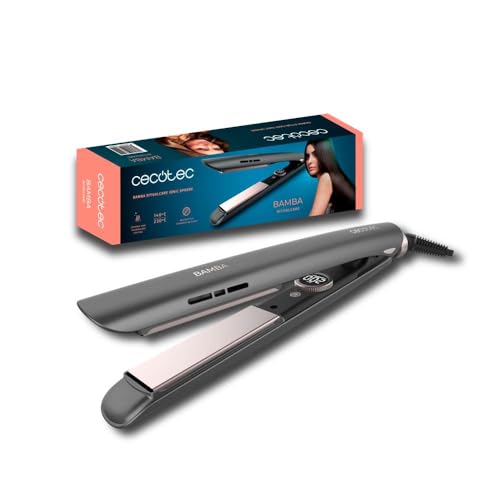 Cecotec Piastra per capelli RitualCare Ionic Sphere Rivestimento ceramica e tormalina, Display, MultiStyle, Piastre flottanti 3D, 140ºC-230ºC, Cavo girevole 360°, 1,8 m, Blocco piastre