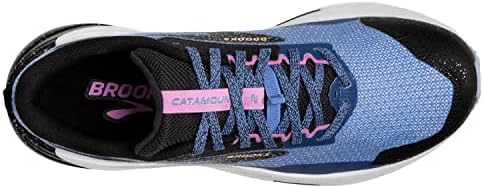 Brooks Women's Catamount 2 Trail Running Shoe - Blue/Black/Yellow - 8.5 Medium | Image 4