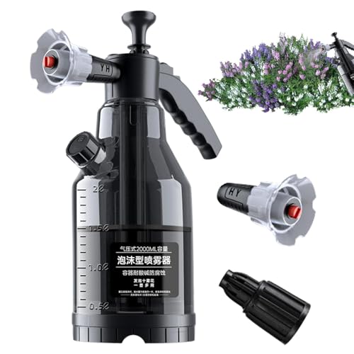 Lavage de voitures de pulvérisateur en mousse - Détaillant le pistolet à pression, nettoyage de savon de nettoyage | Attachement à laveuse réglable, poignée de déclenchement ergonomique, outil de