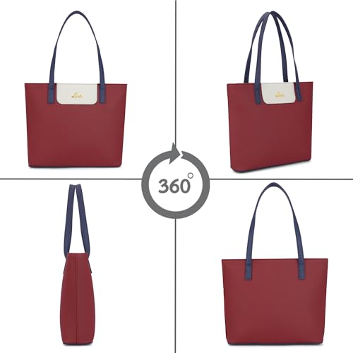 Image of Lavie Women's Colourblock Jossie Tote Bag | Tote Bag for Work | Ladies Purse | Stylish Shoulder Bag | Gift for Women