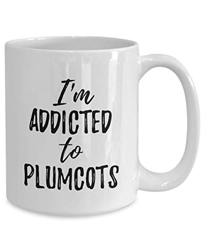 I\'m Addicted To Plumcots Mug Funny Food Lover Gift Coffee Tea Cup Large 15 oz - Thumbnail 2