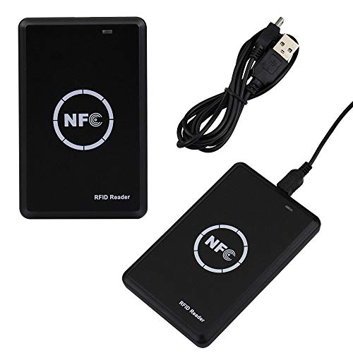 LIBO RFID NFC Duplicator ID/IC Card Reader Writer Encrypted Decoder USB Copier with 125KHz/13.56MHz Dual Frequency Writable Key fobs