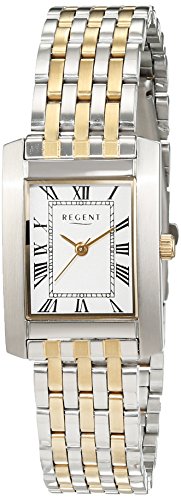 Preisvergleich Produktbild Regent Damen-Armbanduhr Analog Quarz Edelstahl beschichtet 12230638