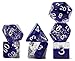 Gate Keeper Halfsies Dice: Glitter Purple - Sparkle Edition - 7 Piece Dice Set, Gate Keeper Games