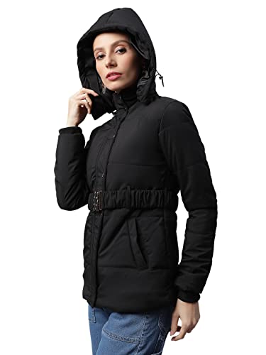 Image of Global Republic Polyester Regular Fit Hood Full Sleeves Jacket for Women
