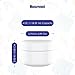 Houseables Lotion Jars, Lotion Container, Cosmetic Jars with Lids, Body Butter Containers, Travel Pots for Creams, Makeup, Moisturizer, Storage, Refillable, Empty, Small, Plastic, White, 4 OZ, 12 PK