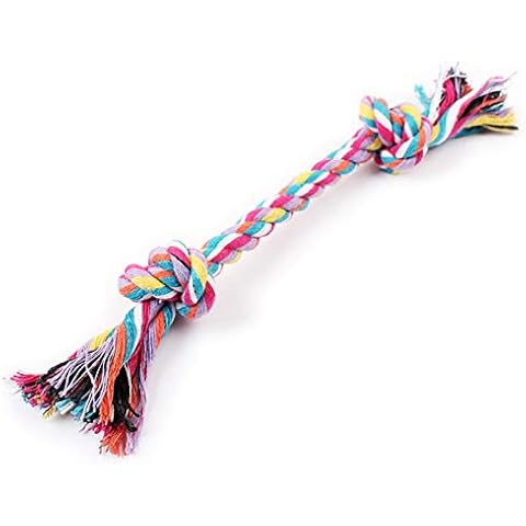 Livecitys Puppy Dog Chew Toys Dog Interactive Toy Knot Sturdy Portable Braided Bone Rope Pet Molar Toy for Home Cover