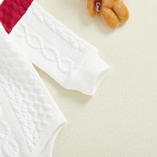 Image of Babieshouse Newborn Baby Boy Clothes Mamas Boy Bear Embroidery Long Sleeve Romper Pants Set Fall Winter Outfits 3-18 Months