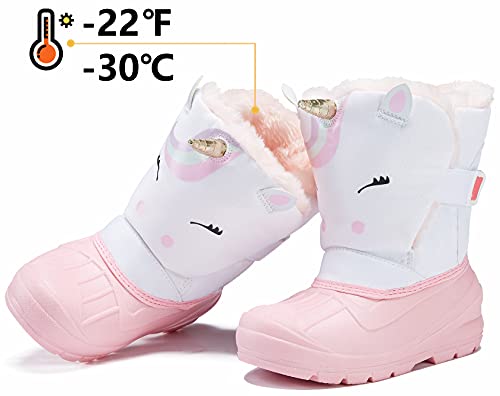 Morendl 8203CA-KIDS Toddler Girls Snow Boots Insulated Waterproof Omni-Heat Winter Boots thumb #2