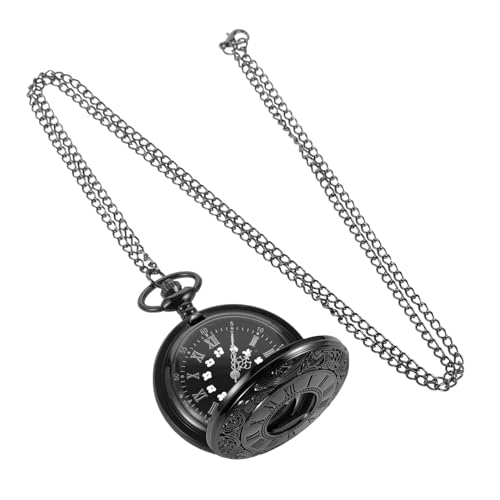 ERINGOGO ヴィンテージ男性用懐中時計 ローマ数字刻印カバー付き 耐久性レトロデザェーンウォッチ 伝統的な装いに映えるファッションアクセ