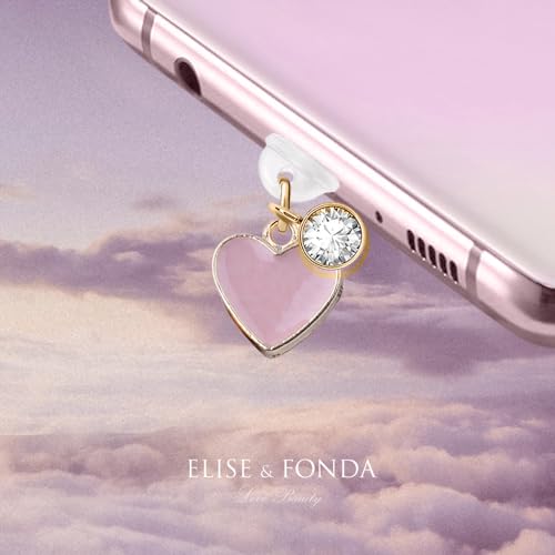 Elise & Fonda TP253 Type-C Usb Charging Port Anti Dust Plug Little Love Heart Cell Phone Charm For Samsung/Huawei/Oneplus/Xiaomi/Oppo Android Phones  thumb #1