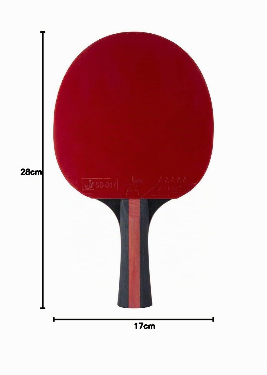 STIGA Prestige 5-Star Table Tennis Racket – Professional High-Speed Ping Pong Paddle with ITTF-Approved Rubber, 2.0mm Sponge, and WRB Technology – Comfortable Grip