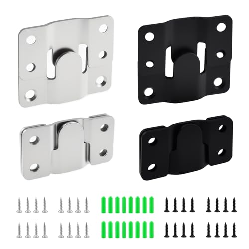 SATUY 8 Pcs Flush Mount Bracket, Stainless Steel Interlocking Hanging