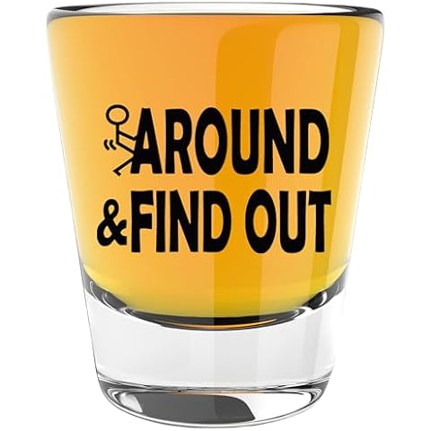 LitGifts Eff Around Shot Glass Cover