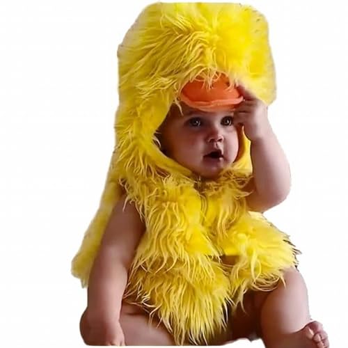 Boys Girls Cute Halloween 𝐃uck Romper 𝐂ostume Outfits 𝐎nesie Sleeveless 𝐂osplay Jumpsuit Outfits Clothes