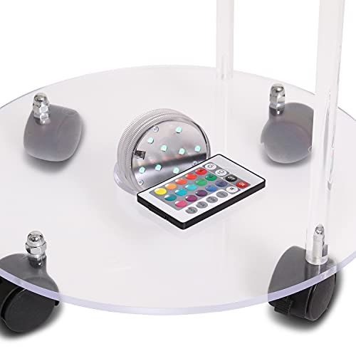 ADAL® Premium Shisha Tisch in Matt mit LED | Mobilisiert & Sichert Deine Shisha | mit Werkzeug & Shisha LED Licht… – Bild 5