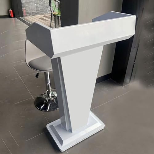 TUPAFJU Podium Stand, Portable Presentation Podium, Standing Floor Standing Podium,Reception Desk,Small Reception Desk,Front Desk Reception Counter,Reception Table Small,Standing Reception Desk(B)