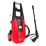 High-powered pressure washer - simple & hassle-free plug-in operation Trigger activated spraying nozzle - input valve for directly connecting water hose Adjustable water flow jet-stream spraying - integrated liquid/detergent bottle dispenser Selectab...