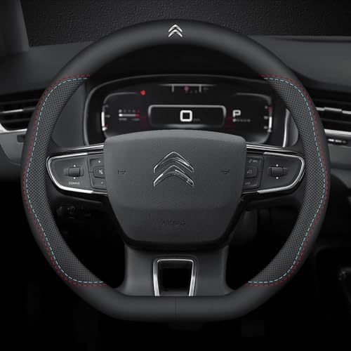 Auto-Lenkradbezug, Lenkradbezug für Citroen C5 Aircross Suv 2017–2022 2023 2024, weich, rutschfest, atmungsaktiv, Auto-Lenkrad, Innenausstattung, zweifarbiger Draht Auto-Lenkradbezug, Lenkradbezug für Citroen C5 Aircross Suv 2017–2022 2023 2024, weich, rutschfest, atmungsaktiv, Auto-Lenkrad, Innenausstattung, zweifarbiger Draht