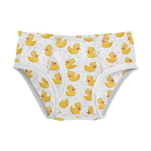 Boys' Exclusive Briefs Toddler Underwear 95% Combed Cotton Boxerbriefs 2T Rubber Duck Pattern 48