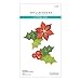 Spellbinders Stitched Poinsettia & Holly Etched Dies, Metal