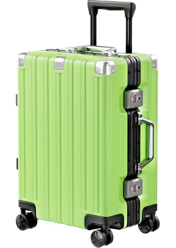 Krute 20" Aluminum Spinner Carry-On Hardshell Suitcase