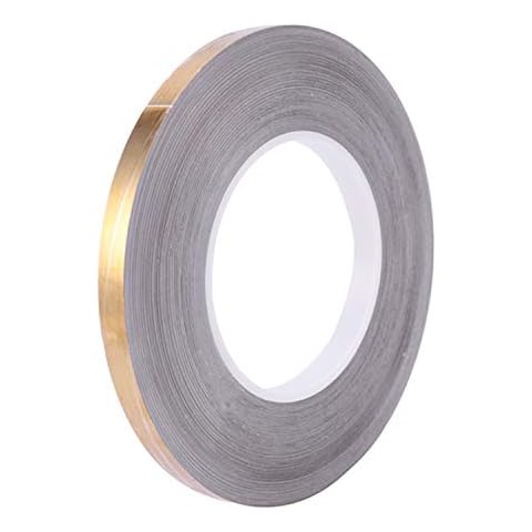 Tbkoly 50 Meter Gold Self-Adhesive Stickers Waterproof Tile Wall Tile space Sealing Tape Strip Joints Beauty Stickers Decals Home Decor Cover