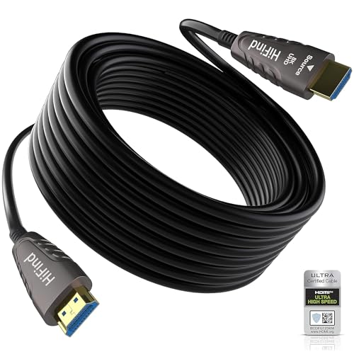 Amazon | HiFind 光ファイバーHDMI Ver2.1ケーブル Ultra High