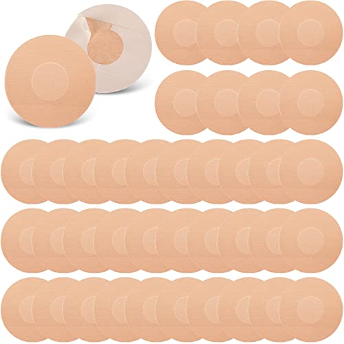 100 Pcs Adhesive Patch Sensor Covers CGM Sensor Patches Waterproof and Sweatproof Pre Cut Adhesive Tape for Skin Continuous Glucose Monitor Protection