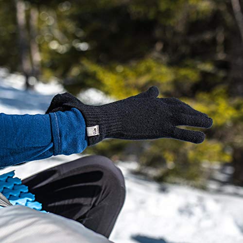 Minus33 Merino Wool Glove Liner - Warm Base Layer - Ski Liner Glove - 3 Season Wear - Multiple Colors And Sizes - Black - X-Large #TOP6