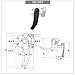 VTGVVVTR Stainless Steel High and Low Convex Door S-Type Rotating Sealed Handle Industrial Mechanical Cabinet Door Handle 1Pcs(Large)