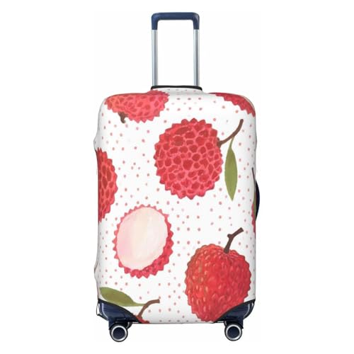 Watercolor Lychees Luggage Covers For Suitcase Travel Suitcase Cover Protector Scratch-Resistant Covers For 25-28 Inch Luggages L