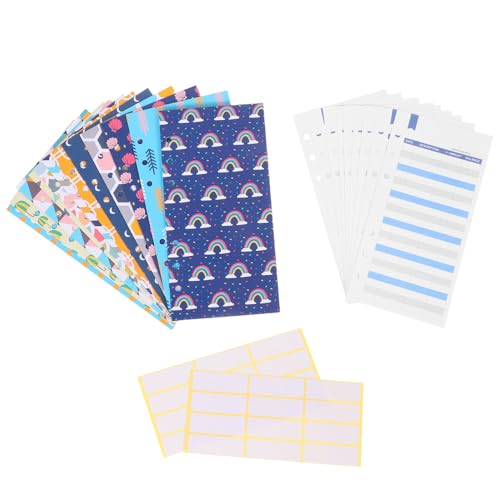 HOLIDYOYO 26個 創意現封筒 予算シート ラベルシール付きクーポン管理財 種デザイン軽量携帯可愛く整理しやすい予算管理用