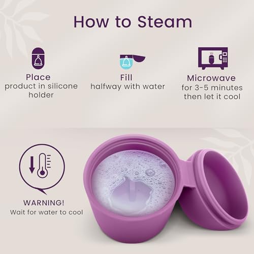 EcoBlossom Menstrual Cup Case and Sterilizer - Reusable Silicone Sterilizing Holder - Cleaner Period for You and Your Disc or Cup - Image 6