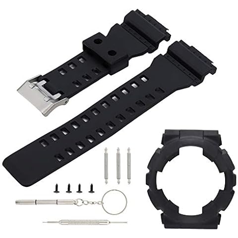 Correa de reloj de gel de sílice ajustable para Casio G SHOCK GA110/100 Cover