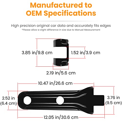 Jeep Wrangler JL JLU Tailgate Hinge Cover Trim Exterior Accessories Decoration - 2018-2024, 2-Door & 4-Door, Spare Tire Bracket Cover (Black, 2PCS)